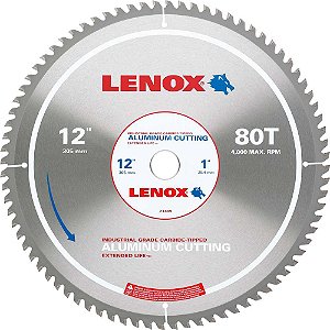 Lâmina de serra circular para alumínio 304mm 21889AL120080CT LENOX