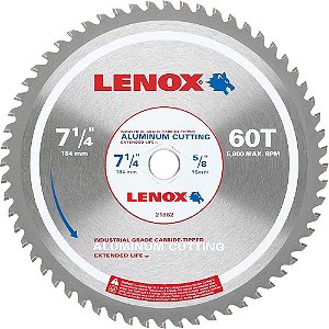 Lâmina de serra circular para alumínio 190mm 21882AL714060CT LENOX