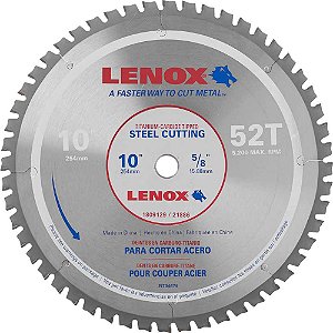 Lâmina de serra circular para aço 254mm 21886ST100052CT LENOX