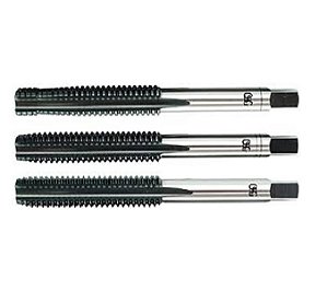 Macho manual de aço rápido M6 x 1,00mm métrica jogo com 3 peças OSG