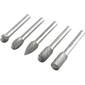 Jogo de lima rotativa de metal duro P88001 5 peças forma B C D Eg 5 peças DORMER