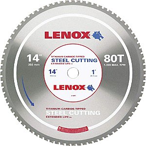 Lâmina de serra circular para aço 358mm 21891ST140080CT LENOX