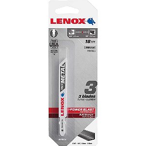 Jogo de lâminas para serra tico-tico 3.5/8" com 3 peças 18 dentes 1991565 LENOX