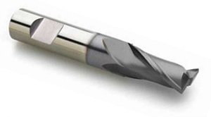 Fresa topo 8,0mm em metal duro revestimento de TiAlN dois cortes DIN 6535 HB Weldon Shank S922 DORMER