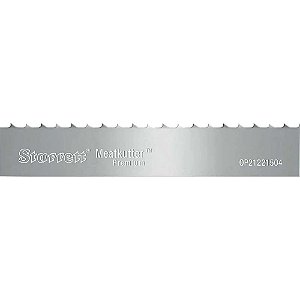 Lâmina de serra fita aço carbono para cortar carne kit com 5 peças 1,86m x 16mm x 0,46mm 6 dentes Skip Meatkutter Premium MKP STARRETT