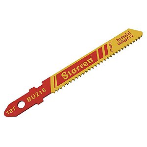 Lâmina de serra tico-tico cartela com 2 peças BU218-2 STARRETT