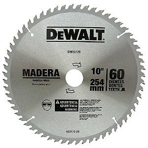 Lâmina de serra circular com dentes de metal duro/vídea 254mm x30mm 60 dentes DEWALT