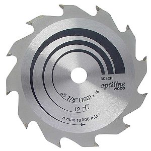 Lâmina de serra circular com dentes de metal duro/vídea 110mm x 20mm 20 dentes BOSCH