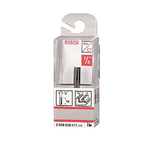 Fresa com dentes de metal duro paralela 1/4" 2608628411 BOSCH
