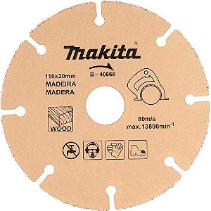 Disco de corte para madeira 110mm B-40668 MAKITA