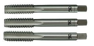 Macho manual de aço rápido 5/8" BSW jogo com 3 peças OSG