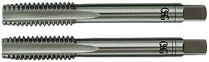 Macho manual de aço rápido 1/4" UNF jogo com 2 peças OSG
