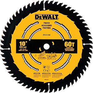 Lâmina de serra circular 10" (254,0 mm) x 16,0mm x 1,6mm 60 dentes para madeira DWA11060 DEWALT