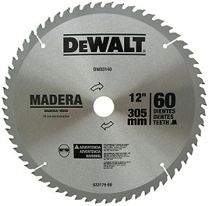 Lâmina de serra circular com dentes de metal duro/vídea 305mm x 30mm 60 dentes DEWALT