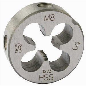 Cossinete de aço rápido 8,0mm x 1,25mm x 25,0mm sem peeling DIN 223B 105/8C OSG
