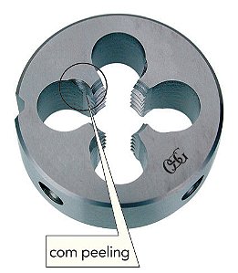 Cossinete de aço rápido 1/2" UNF externo 38mm com peeling DIN 223-B 106/9 OSG