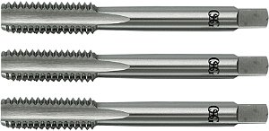 Macho manual de aço rápido 3/8" BSW jogo com 3 peças OSG