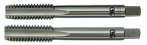 Macho manual de aço rápido 1/4" UNC jogo com 2 peças OSG