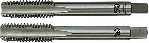 Macho manual de aço rápido M10 x 1,25mm rosca MB jogo com 2 peças OSG