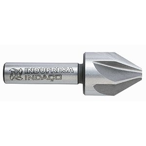 Escareador de aço 12,5mm 90 graus capacidade 2,0 a 12,5mm haste cilíndrica 8mm DIN 335A INDAÇO