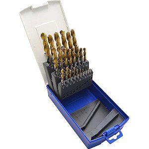 Jogo de brocas de aço rápido DIN 338 1mm a 13mm com 25 peças TB14900 LENOX-TWILL