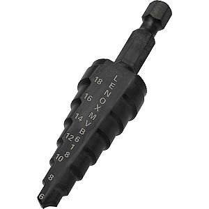 Broca de aço rápido escalonada 0,236” (6 mm) a 0,709” (18 mm) 30962MVB618 LENOX