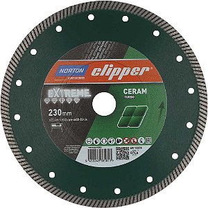 Disco de corte diamantado 230mm x 25,4mm Clipper Extreme Turbo NORTON
