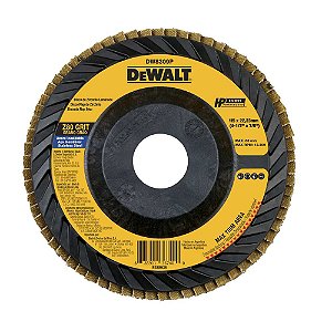 Flap-disc disco de desbaste/acabamento 4.1/2" - 115mm reto grão 80 DEWALT