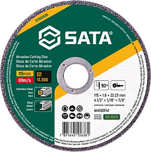 Disco de corte para metal/inox 115,0 x 1,6 x 22,23 ST55053G SATA