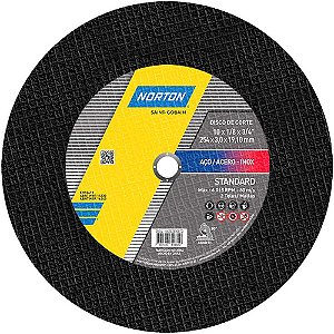 Disco de corte STANDART 254mm x 3,2mm x 19,05mm 66252850813 NORTON