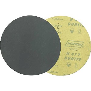 Disco de lixa 180mm grão 1200 costado em pluma sem furo para mármore e granito Speed-Grip H477 NORTON - 100 unidades