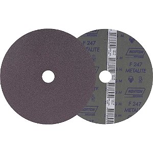 Disco de lixa costado em fibra 7" - 180mm grão 50 F-247 Metalite embalagem com 10 peças NORTON