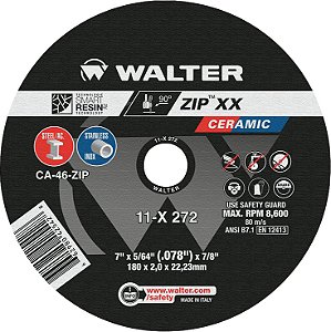 Disco de corte 177,8mm x 2,0mm x 22,23mm 11-X 272 WALTER