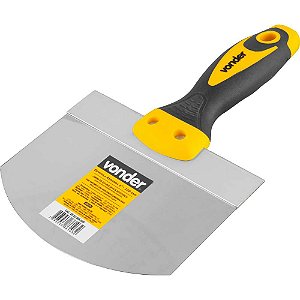 Espátula redonda 6" - 150mm em aço inox para balde VONDER