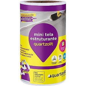 Tela estruturante para reforço de impermeabilização 21cm x 5 metros 0334.00000.0085RL QUARTZOLIT