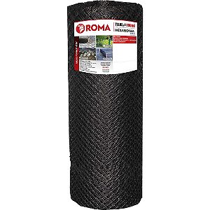 Tela hexagonal pinteiro 1m x 50m preta 9364 ROMA
