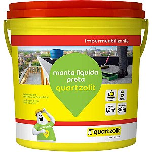 Manta líquida preta impermeabilizante 30942.03.34.056 QUARTZOLIT