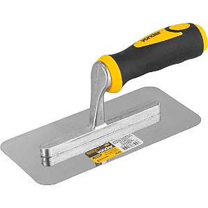 Desempenadeira retangular de aço inox lisa 24cm VONDER