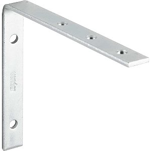 Cantoneira para cortina 8cm x 10cm zincada com 4 peças VONDER