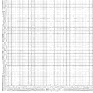 Tela mosquiteiro branca 1,2m x 1,2m com sistema fixa fácil 5027011 LAHUMAN