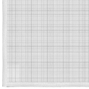 Tela mosquiteiro cinza 1,5m x 1,5m com sistema fixa fácil 5010003 LAHUMAN