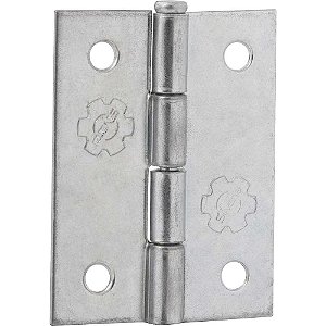 Dobradiça 2" zincada encartelada com 3 peças SILVANA