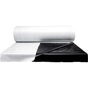 Lona plástica agrícola preta/branca superlona 14m x 50m 70kg PASLPRBR00023AA AGROPLAS