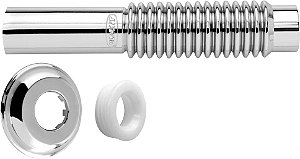 Tubo de ligação para vaso sanitário 260mm cromado 290404 BLUKIT