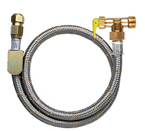 Kit instalação para fogão GLP com válvula de segurança 1,2 metro JACKWAL