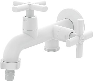 Torneira com Derivação para Tanque e Máquina 1/4" de Volta BLUKIT