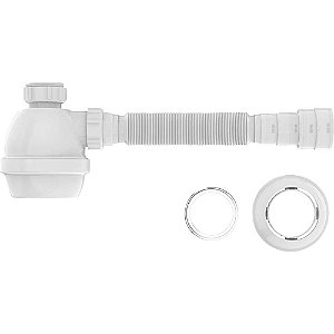 Sifão universal copo branco 795mm comprimento 031301 BLUKIT