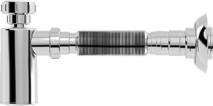 Sifão universal copo cromado 480mm comprimento 031702 BLUKIT
