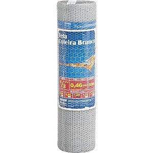 Tela metálica hexagonal viveiro malha 1/2" 26 BWG x 1,2m com 50m MORLAN