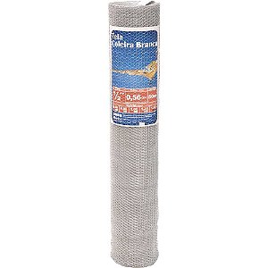 Tela metálica hexagonal viveiro malha 1/2" 24 BWG x 1,5m com 50m MORLAN